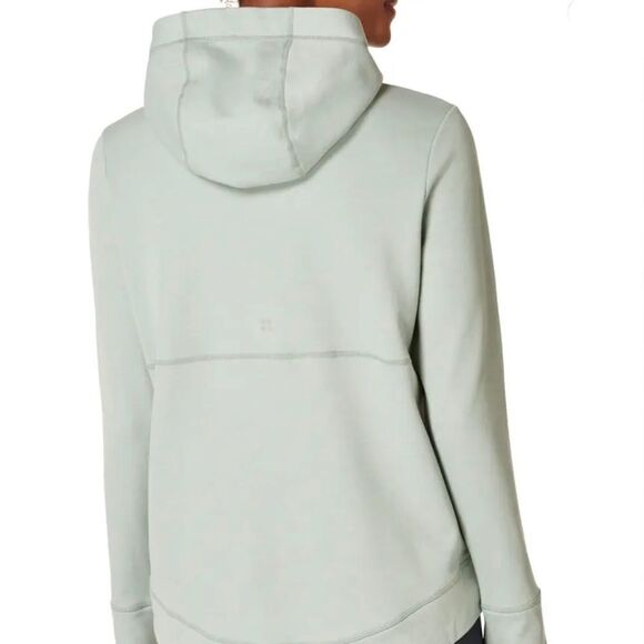 Sweaty Betty Galvanise Running Hoodie Wool-blend Mirage Green Small - Picture 2 of 10
